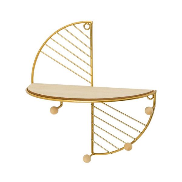 

other home decor office storage display shelf sector wall hanging living room iron art clock multifuntional minimalist key with hook