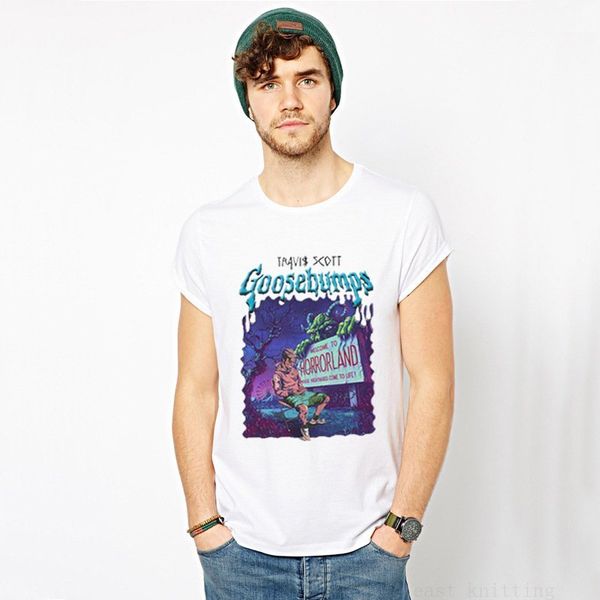 

astroworld goosebump women print travis tshirts scott summer short sleeve casual tees mens crew neck tshirt cl, White;black