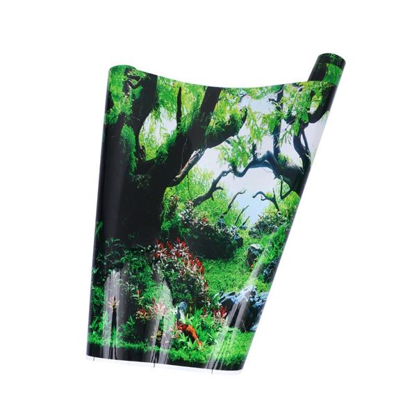 

decorations aquarium background decorative sticker fish tank mural (colorful)