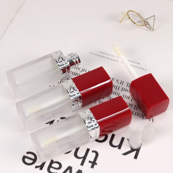 

storage bottles & jars 5ml red lid liquid eyeshadow blusher brush bottle cosmetic lip gloss glaze tubes makeup lipstick package eyelash ve o