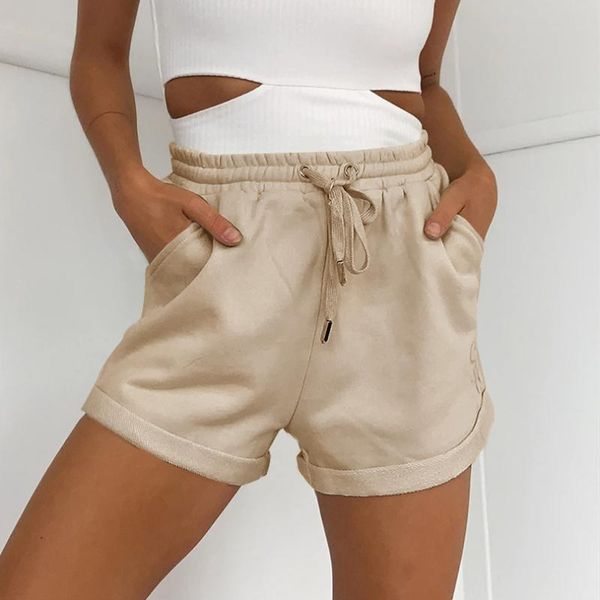 

women's shorts summer workout lounge for women comfy cotton jogger athletic running gym jogging sweat pajama bottoms, White;black