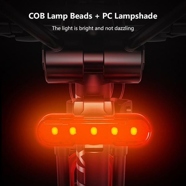 

bike lights led bicycle tail light rear waterproof safety warning portable usb rechargeable accessories