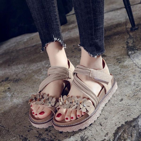 

sandals women summer shoes bohemia gladiator beach flat casual leisure female ladies slip on sandalias, Black