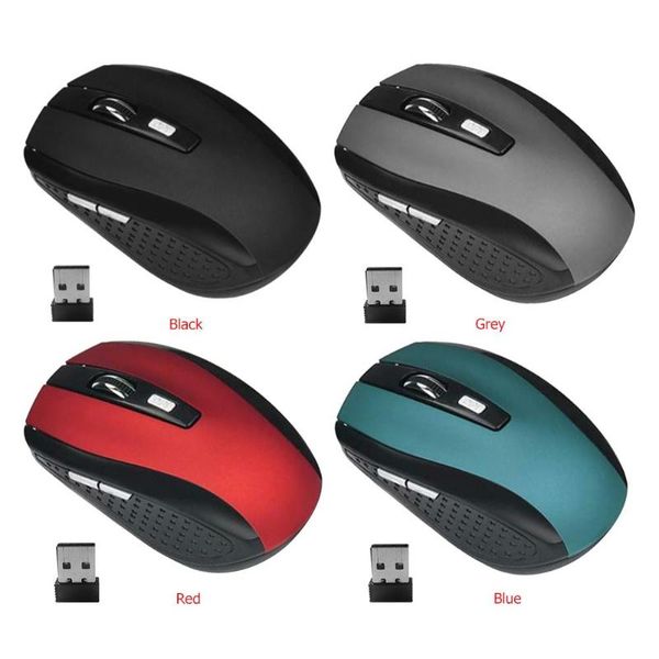

mice portable 2.4ghz wireless optical mouse 6 buttons usb receiver 2000 dpi