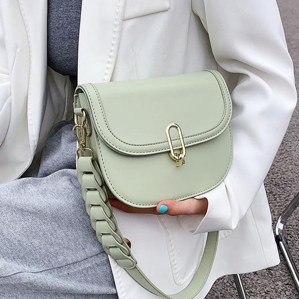 

pleated belt pu leather crossbody bag for women 2021 fashion sac a main female shoulder bag female handbag and purses