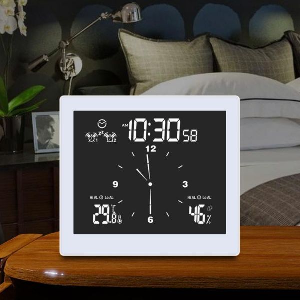 

digital bathroom clock waterproof hygrometer home deskalarm shower watch temperature humidity meter wall clocks