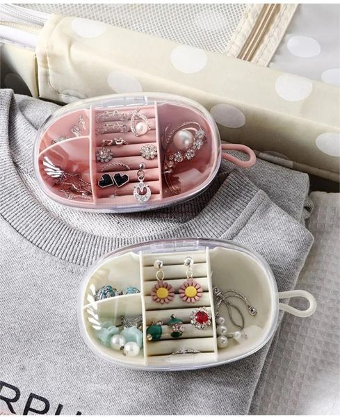 

cosmetic bags & cases exquisite travel portable earring storage women's fashion necklace does not occupy space small jewelry box