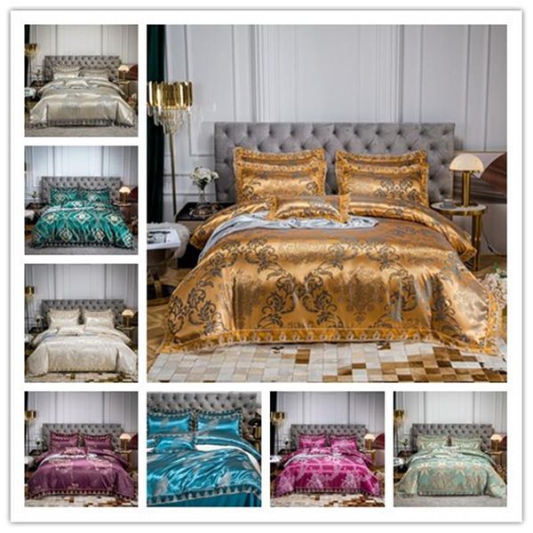 

bedding sets 2021 luxury 2 or 3pcs set lace duvet cover 1 quilt + 1/2 pillowcases twin full  king