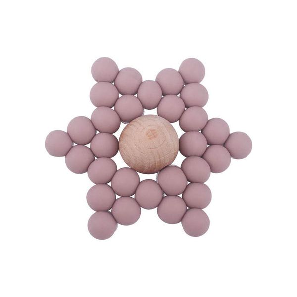 

baby pacifiers silicone teething beads natural wooden accessories newborn teeth practice toys infant feeding food grade soother kids chew to
