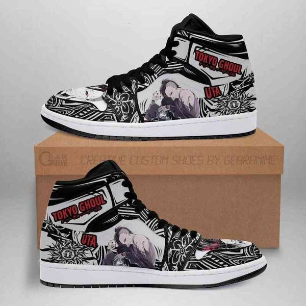 

tokyo ghoul uta sneakers custom anime sho, Black