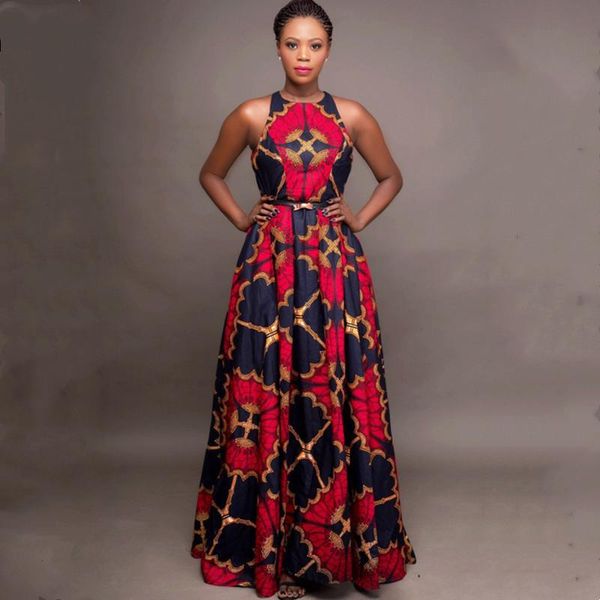 

casual dresses summer fashion long women dress maxi vintage party clothes print elegant vestido ladies clothing robe femme, Black;gray