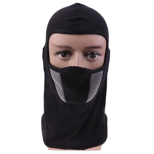 

cycling caps & masks cold weather balaclava winter fleece warmer full face mask thermal military helmet liner windproof ski beanie hood cap, Black