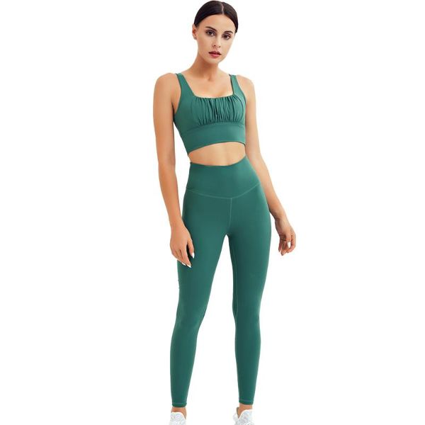 

yoga outfit gxqil scrunch suit for fitness sport women sportwear push up leggings set gym workout clothes high quality