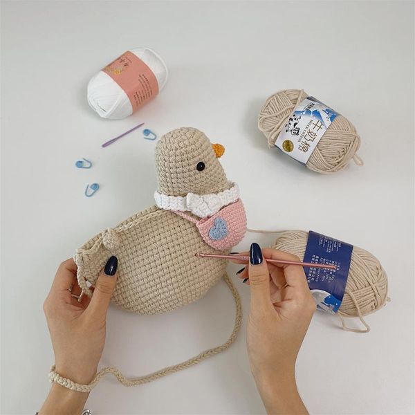 

bag parts & accessories go funny duck material set for wool handbag diy, Black
