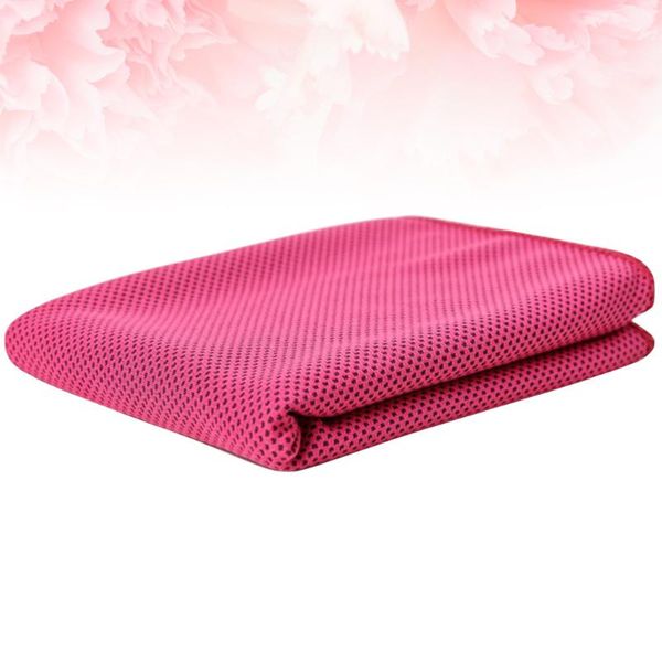 

1pc quick dry sports towel cooling fitness microfiber towel for running camping yoga gym (rosy)