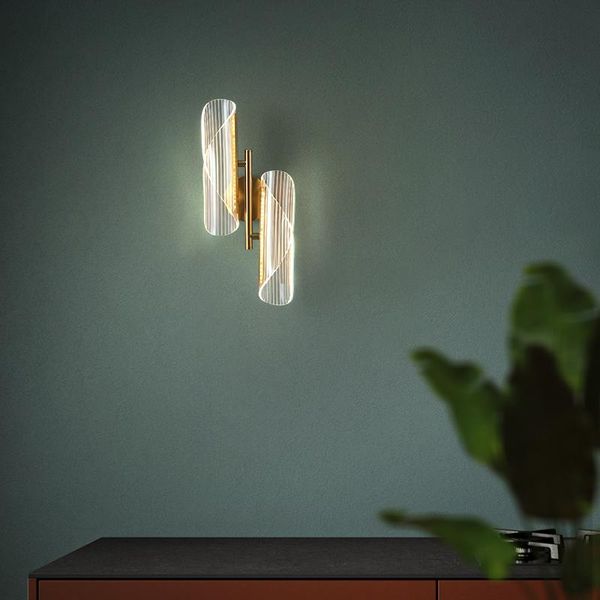 

fanpinfando modern led wall lights for living room bedroom bedside wall lamp foyer entrance corridor gold sconce lamp