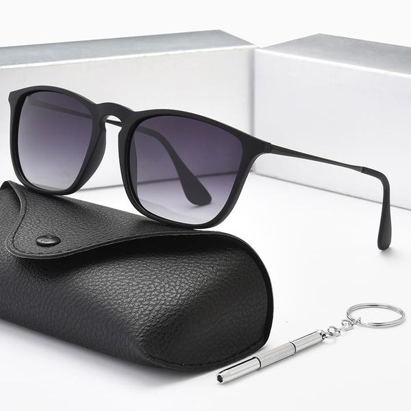 

sunglasses fashion vintage designer square for women men polarized uv protection classic retro pilot mirrored sun glasses 4187, White;black