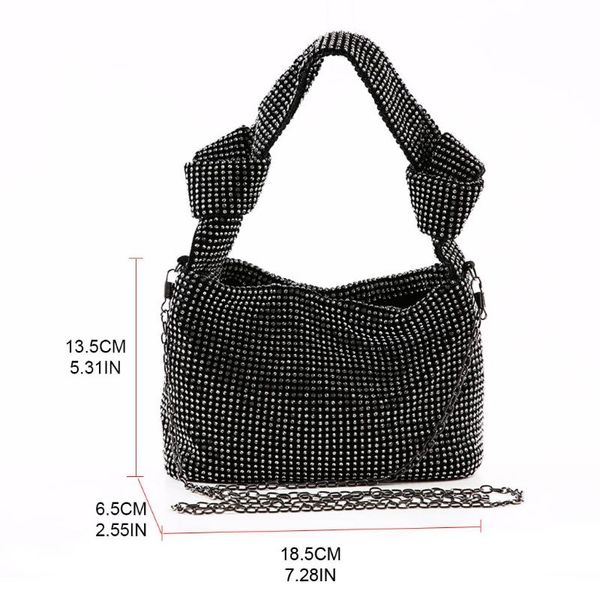 

evening bags 066f shiny rhinestone women tote handbag shoulder bag fashion handle satchel purse messenger casual daily wear