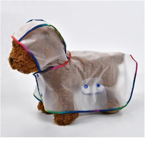 

fashion pet clothes dog raincoat transparent rain coat jacket waterproof small dogs clothing pug clothes dogs acc jllzlc