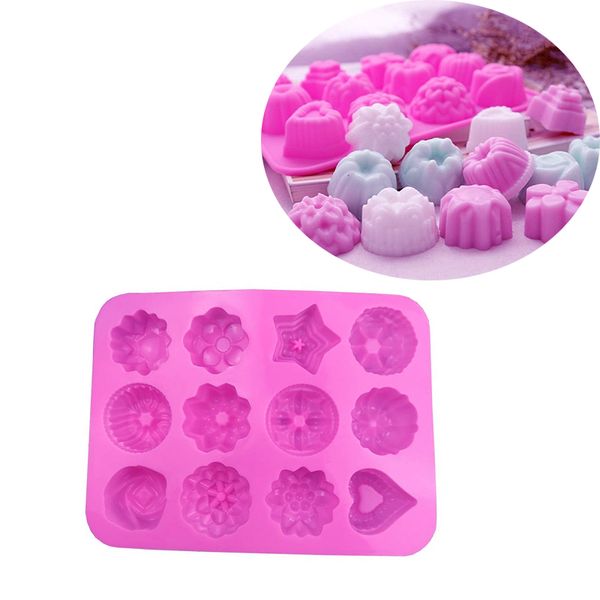 

flower fondant cake moulds candy silicone set for chocolate clay soap 1221535