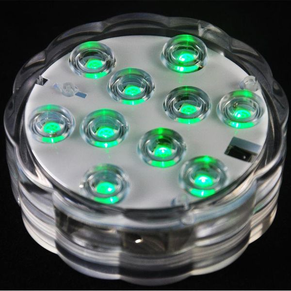 Cordas 20 pcs Operado de bateria Controle remoto 16Colors Submersible LED luz, vasos luz base para celebração de casamento