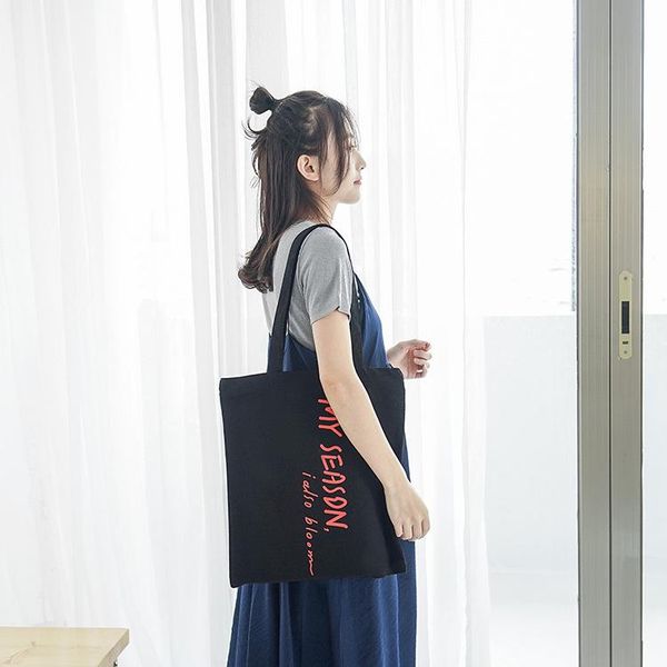 

shopping bags women reusable grocery vegetable book organizer large recyclable canvas cotton fabric eco folding tote on shoulder