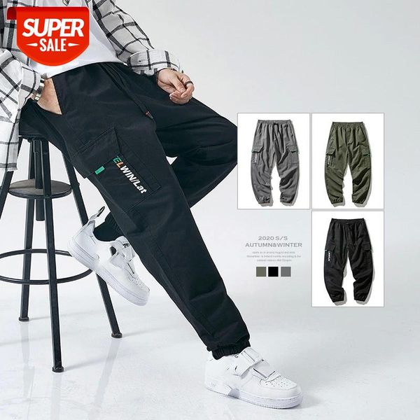 

2021 spring autumn army camouflage cargo tactical military pants 42 40 48 oversize brand multi-pocket overalls trousers #hi0d, Black