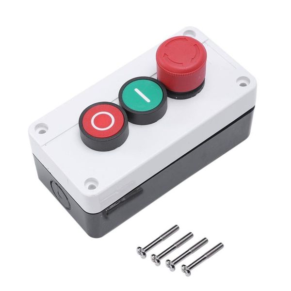 

smart home control nc emergency sno red green momentary push button switch station 600v 10a