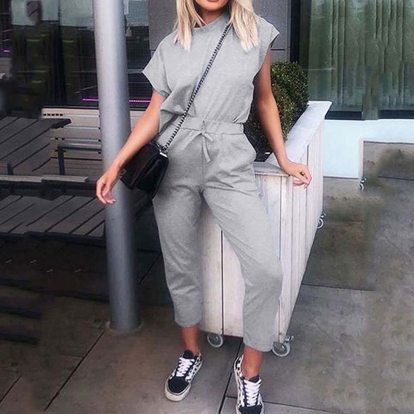 

2021 new summer tracksuit ladies sweat suits 2 set track suit short sleeve sweatsuit women two piece outfits 7pe4, White