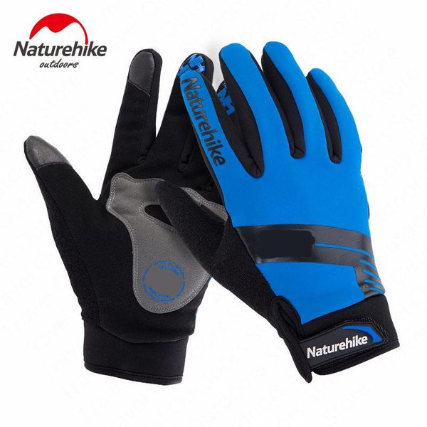 

sports gloves naturehike outdoor hiking tactical cycling glove winter warm windproof anti-skid sport camp, Black