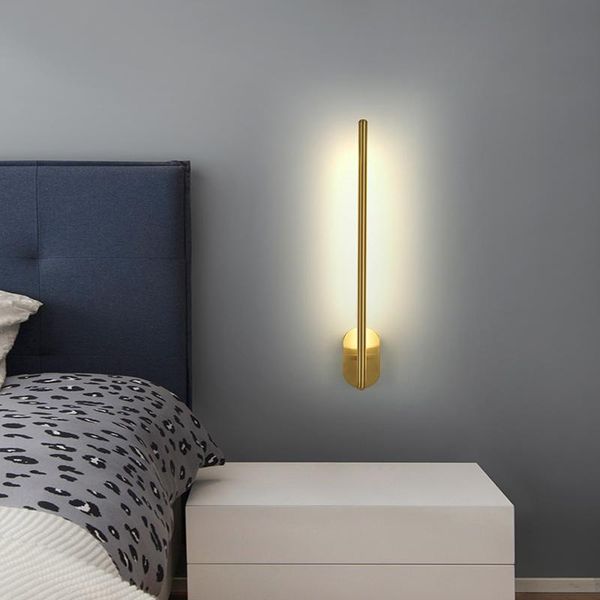 

wall lamp modern minimalism led luxury copper lamp,bedroom bedside lights living room mirror el decoration indoor lighting
