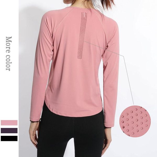 

yoga outfits plus size s-4xl sport gym women fitness t- shirt woman long sleeve hollow out breathable female sportwear, White;red