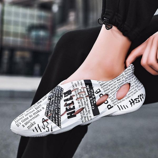 

slippers 2021 men summer women outdoor beach shoes female sandals water sandalia sport, Black