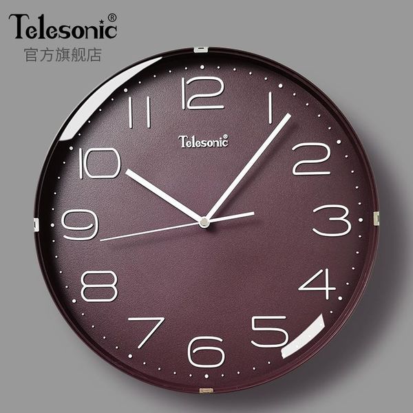

wall clocks simple digital clock modern design nordic minimalist living room glass quartz silent waterproof watches klok home decor e5
