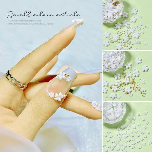 

nail art decorations five-petaled flowers white flower flat back diamond jewelry lotus polarized rhinestones shaped aurora, Silver;gold