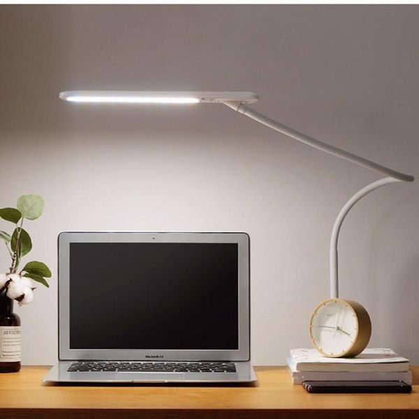 

tiooka bright 8w dimming clip study desk lamp eye-care child reading led table lamp rotatable long arm modern office work