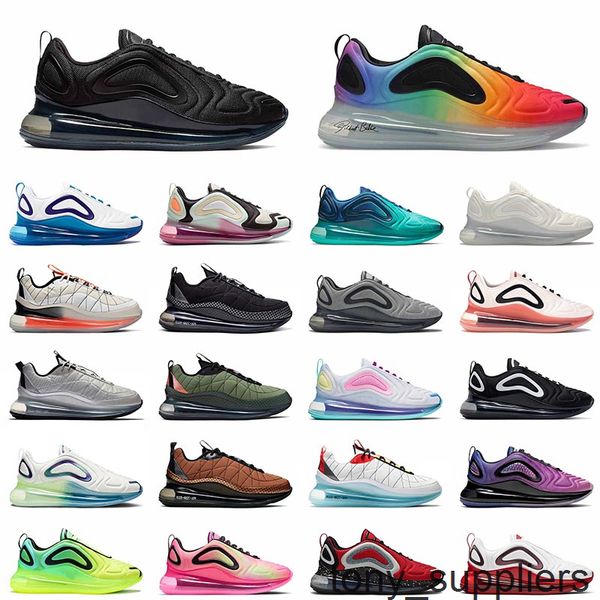 

all black mx 720-818 cushion running shoes mens women be true sea forest volt bubble pack metallic copper 720s trainers sneakers 36-45