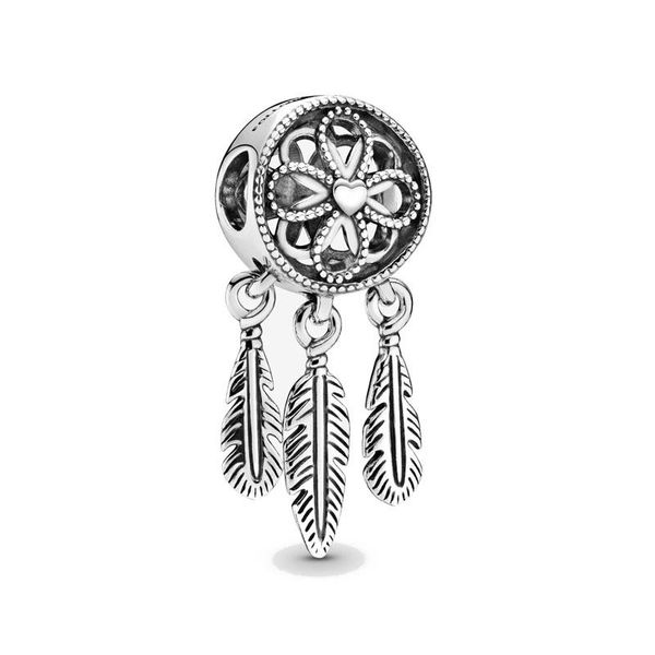 

other bofuer spiritual dream catcher charm feather bead fit 925 sterling silver original bracelet jewelry