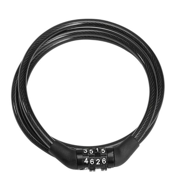 

bike locks code cable lock cycling 4-digital bicycle combination chian 8*1200 mm plastic alloy anti-theft