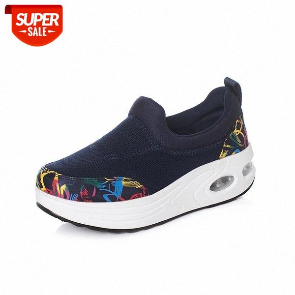 

summer shoes women breathable sports shoes woman swing platform wedge lady height increasing sneakers casual loafers #4n0n