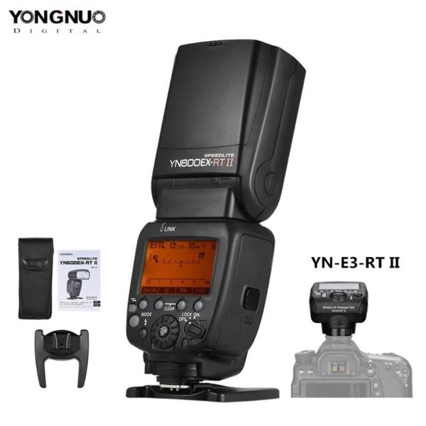 

yongnuo yn600ex-rt ii autol hss flash speedlite + yn-e3-rt ii controller trigger for 5d3 5d2 7d mark 6d 70d 60d etc