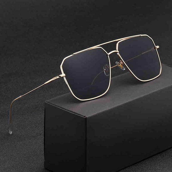 

vintage oversized sunglasses men polygon anti-reflective mirror classic square metal fashion women sun glasses uv400, White;black