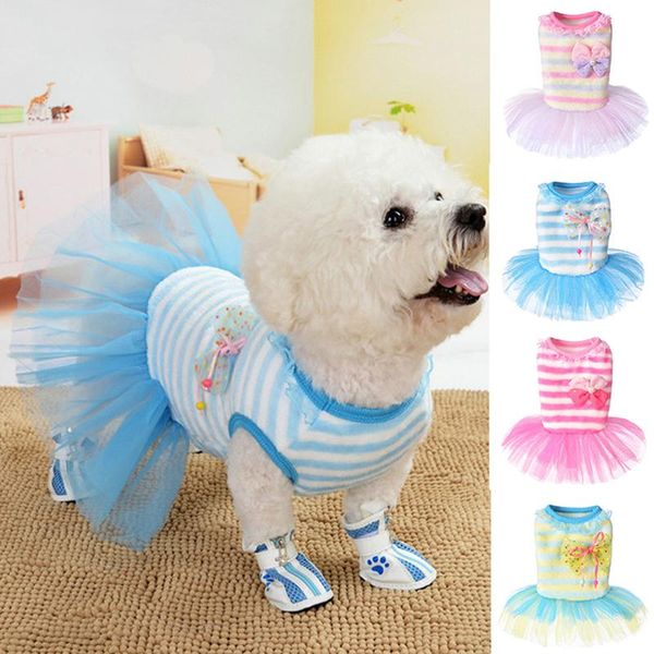 

dog apparel lace dress good quality skirt fashion pet print dogs cat clothes vest cloth cute