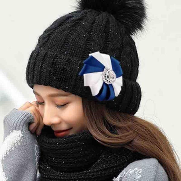 

pins, brooches vintage women rhinestone hit color ribbon sun flower brooch neck hair hat clothing decoration school style jewelry accessorie, Gray