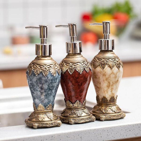 

storage bottles & jars european style retro shampoo shower gel lotion beauty refillable lotions press dispenser container skincare makeup to
