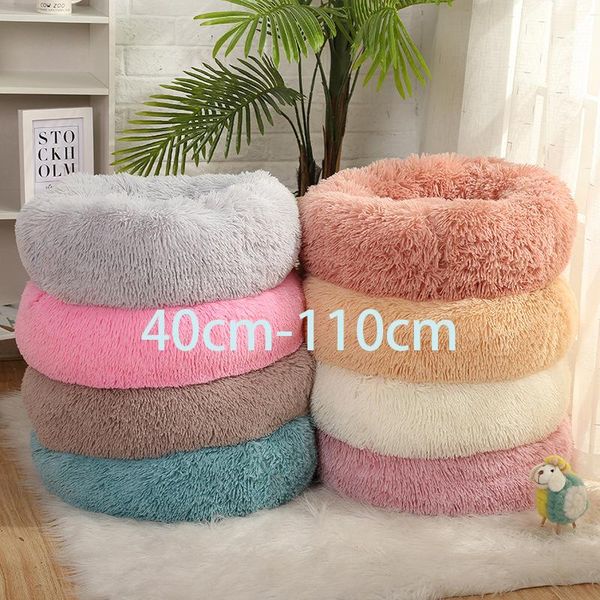 

2021 new dog beds and houses bed pet accessories for dogs mat cat plush house cats plaid pets supplies big small cushion winter