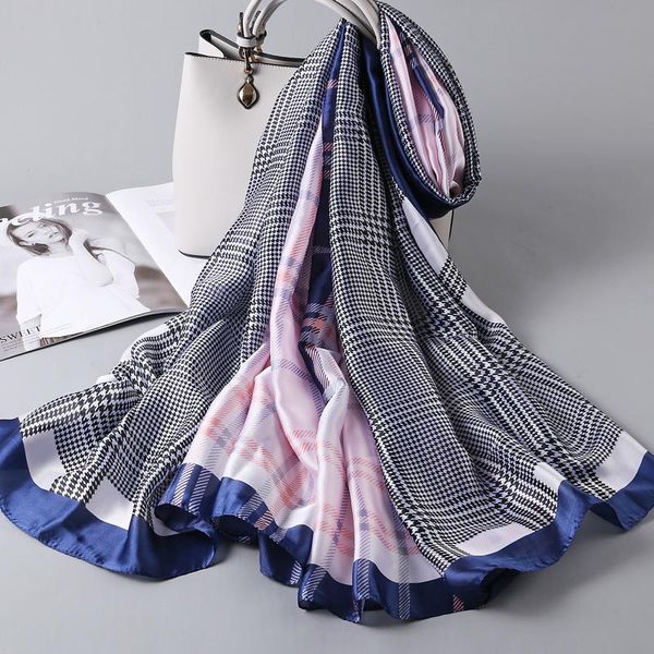 

scarves scarf female spring and autumn thin white wild temperament multifunctional long shawl fashion beach towel, Blue;gray