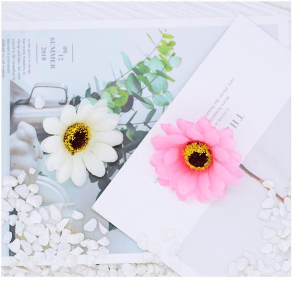 

10pcs 5cm silk sunflower for home wedding decoration accessories diy a cap christmas wreath fake plants artificial daisy jllixe