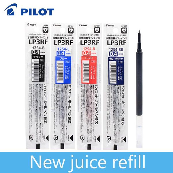 

6pcs japan pilot lp3rf-12s4 juice up refill 0.3/0.4/0.5mm suitable for ljp-20s4/s3/s5 large capacity, Black;red