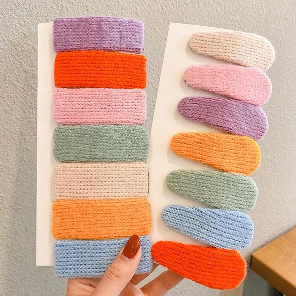 

hair accessories children cute colors nylon triangle rectangle ornament clips girls lovely sweet barrettes hairpins kids, Slivery;white